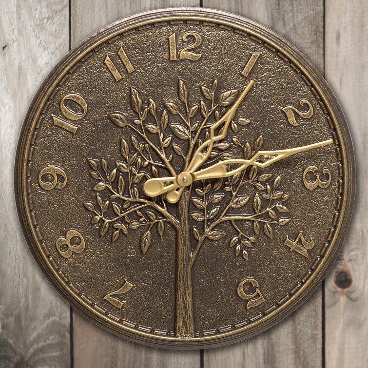 Whitehall Products Metal Wall Clock & Reviews | Wayfair